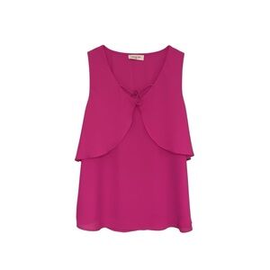 Sophie Rue Sleeveless Blouse Size Medium Pink Peter Pan Collar Anthropologie